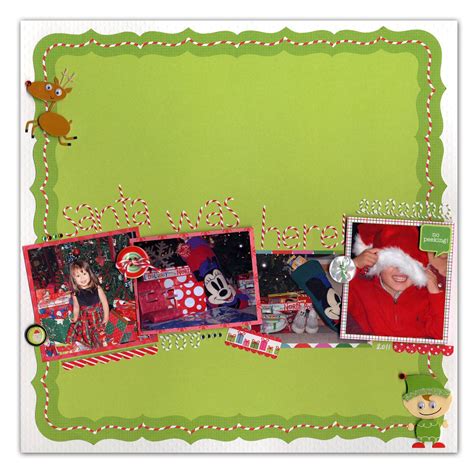 Santa Christmas Kid Cute Layout Christmas Scrapbook Scrapbook