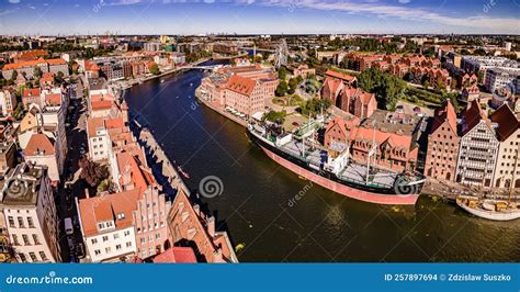 Panorama Der Danziger Altstadt Redaktionelles Stockbild Bild Von