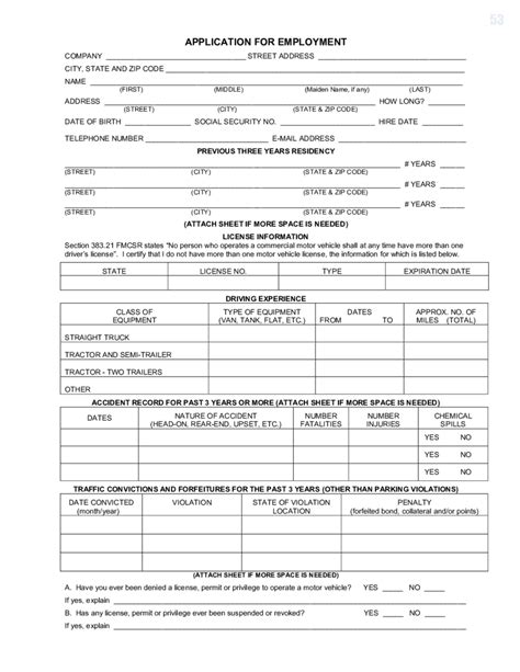 Standard Job Application Form Pdf Jobapplicationforms Net