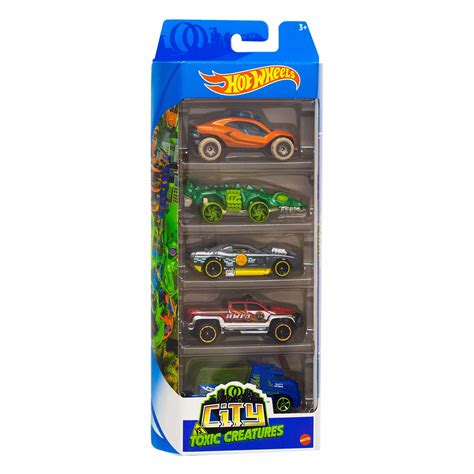 Hot Wheels 5 Car Gift Pack HW City Toxic Creatures Online Toys Australia