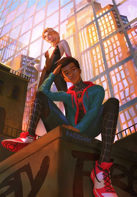 Miles And Gwen By Raidesart On Deviantart