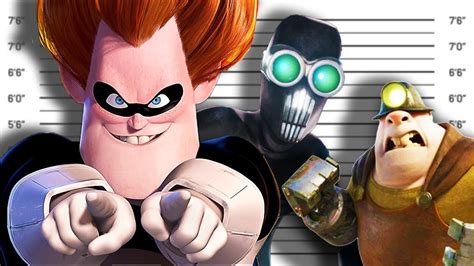 If Incredibles Villains Were Charged For Their Crimes (Pixar Villains ...