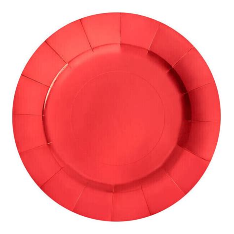 Assiette ronde en carton coloré de 33 cm 2 pièces par 2 00