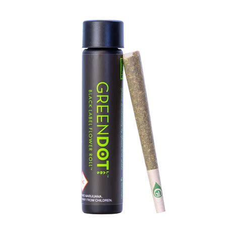 Paloma 1g Green Dot Labs Black Label Pre Roll The Green Solution