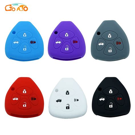 GTIOATO For Toyota Key Silicone Cover Car Holder Remote Key Case Shell