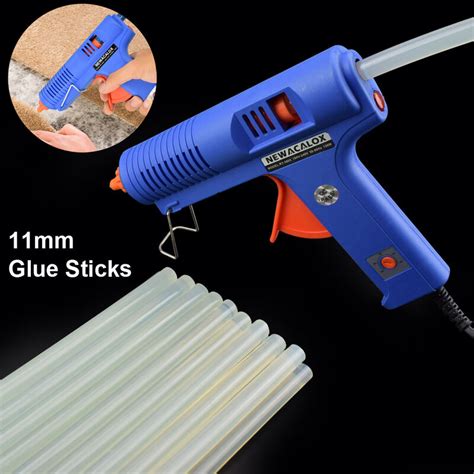Newacalox W Eu Diy Hot Melt Glue Gun Mm Adhesive Stick Rod Industrial Electric Silicone Gun