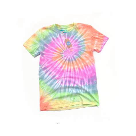 Pastel Rainbow Spiral Tie Dye Tshirt Custom Tie Dye Tshirt Etsy