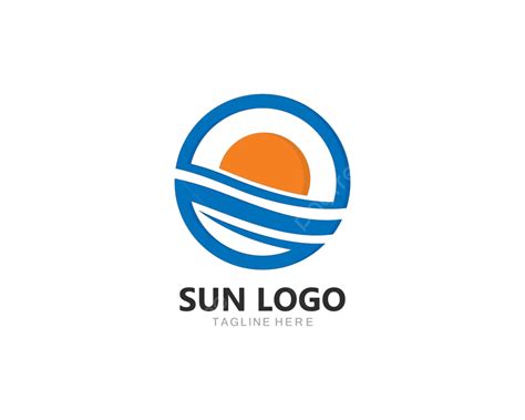 Ilustra O Vetorial De Cone Do Logotipo Do Sol Clima Ensolarado Do