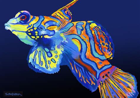 colorful fish painting exotic fish art exotic fish painting