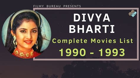 Divya Bharti Complete Movies List 1990 1993 Youtube