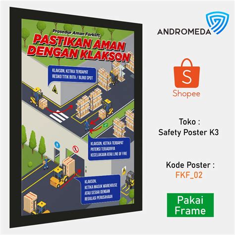 Jual Safety Poster K3 Prosedur Aman Forklift Pastikan Aman Dengan