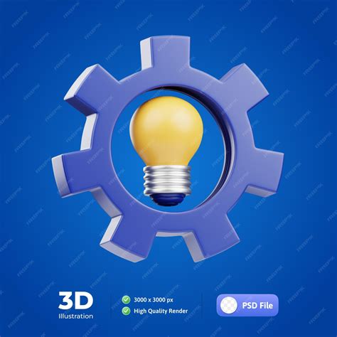 Premium PSD | 04 Innovation Lab 3D Illustration