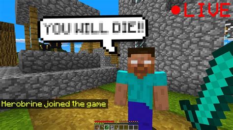 Herobrine Talked To Me On My Minecraft Livestream Minecraft