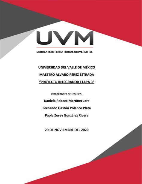 A8 PIE3 proyecto integrador etapa 3 UNIVERSIDAD DEL VALLE DE MÉXICO