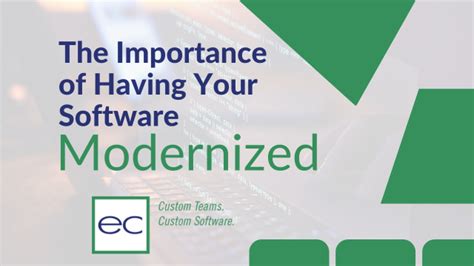 Importance Of Software Modernization In Business Ec Group