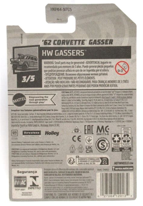 2023 Hot Wheels 1962 CORVETTE GASSER Red White Black Race Car 174 HW Gassers 3 5 New BJ S Box