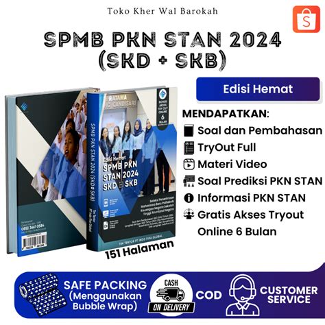 Jual Buku TERBARU SPMB PKN STAN 2024 SKD SKB Edisi Hemat Sesuai