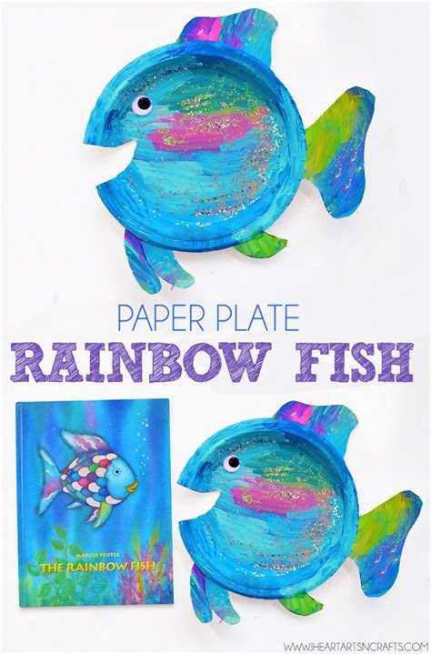 Paper Plate Rainbow Fish Craft | Rainbow fish crafts, Fish crafts ...