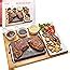 Amazon Nutrichef Cooking Stone Grill Set Hot Lava Rock Sizzling Plate For Steak BBQ