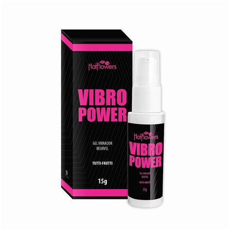 Gel Vibro Power Tutti Frutti Hot Flowers Myntimates Lingeries Pijamas Biquínis e Sex Shop
