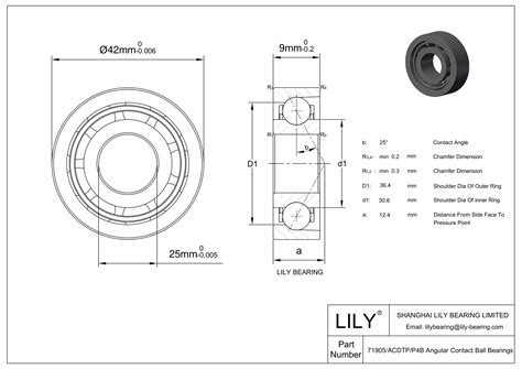 Skf 71905 Acdtpp4b Lily Bearing