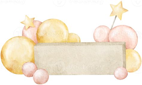 Watercolor Happy New Year Clipart Element 16627105 PNG