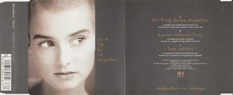 Sinead Oconnor Dont Cry For Me Argentina Cds 3 Tr Blog Di