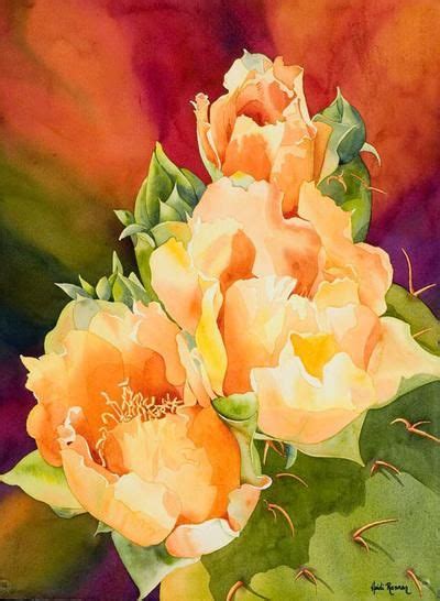 Sold Work Floral Watercolor Cactus Paintings Floral Watercolor