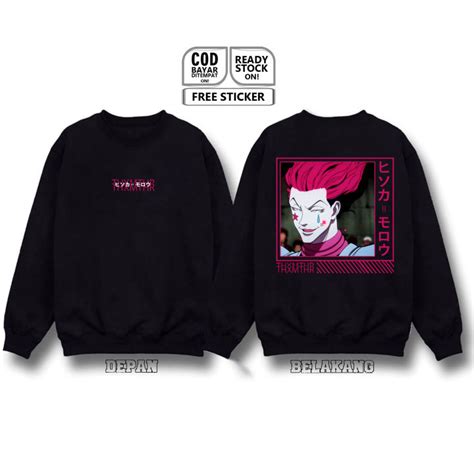 Sweater Crewneck Hisoka Morow Hunter X Hunter Hxh Baju Jepang Anime