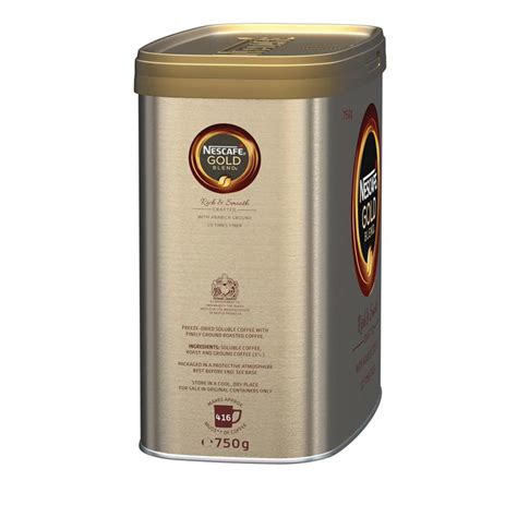 Кофе молотый в растворимом NESCAFE (Нескафе) "Gold", сублимированный ...