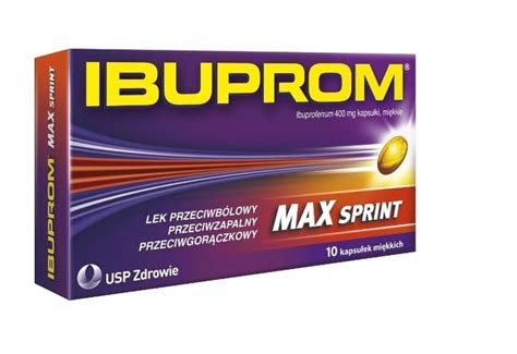 Ibuprom Max Sprint Mg Kapsu Ek W Apteka Internetowa Leki