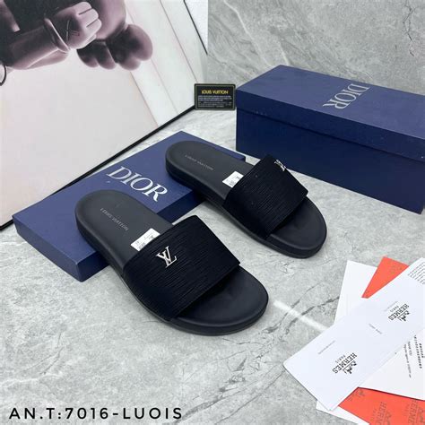 Dép quoai ngang LV dành cho nam mẫu dép hot nhất hè 2024 Shopee Việt Nam