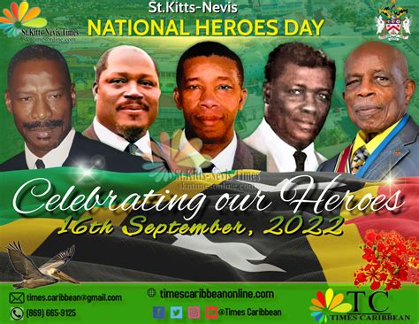 NATIONAL Heroes Day in St.Kitts-Nevis is this Friday September 16th