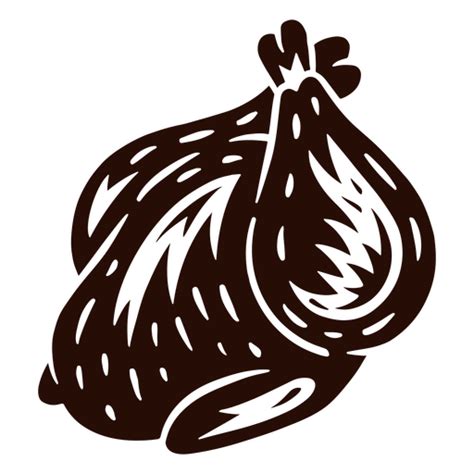 Diseño Png Y Svg De Comida De Línea De Pollo De Comida Para Camisetas