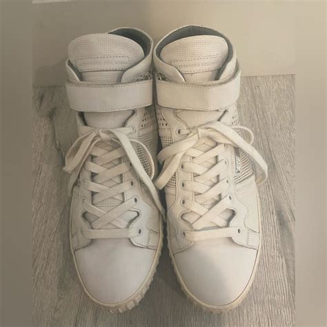 Alessandro Dell Acqua Shoes Alessandro Dellacqua Mens White Leather