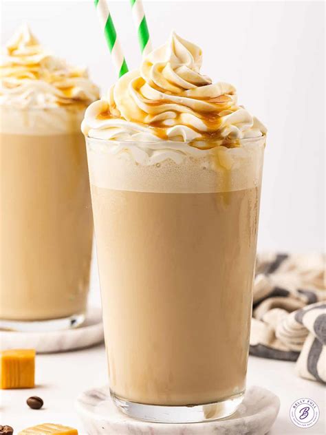 Copycat Starbucks Caramel Frappuccino l Belly Full