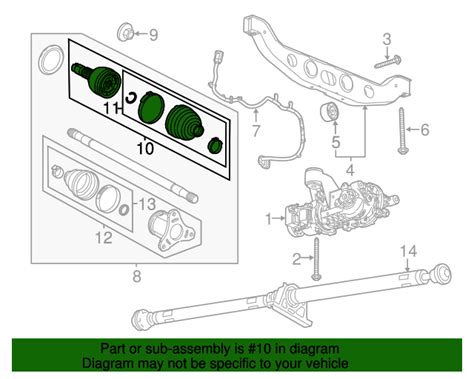 2013 2022 GM Front Wheel Half Shaft Constant Velocity CV Outer Joint