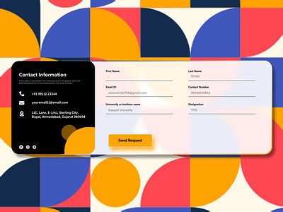 Contact-us Creative & Friendly Card Design. by Aman Sindal on Dribbble