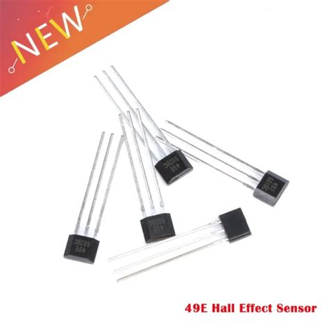 100 PCS 49E Hall Element OH49E SS49E Hall Effect Sensor Linear Switch ...