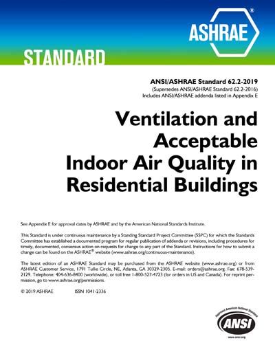 ANSI ASHRAE 62 2 2019 Ventilation And Acceptable Indoor Air Quality