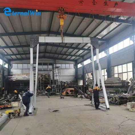 Mini Portable Electric Single Girder Gantry Crane For Indoor Goods