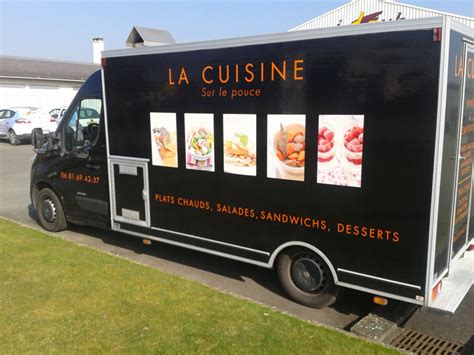 Soci T Id Pub Vitr Marquage Sur V Hicule Pour Un Food Truck