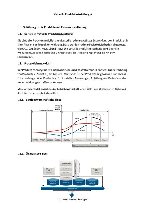 Vi P A Zusammenfassung Ws Virtuelle Produktentwicklung A Einf