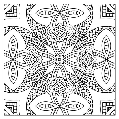 Free Kaleidoscope Coloring Pages At Getdrawings Free Download