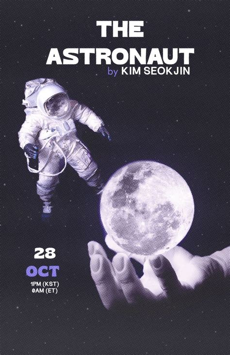 The Astronaut Seokjin Cute Poster Concept Art Characters Kpop Posters