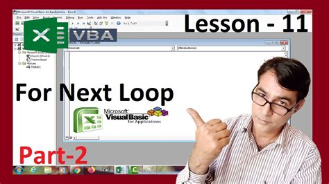 For Next Loop In Excel VBA Part 2 Excel VBA Lesson 11 Excel Vba