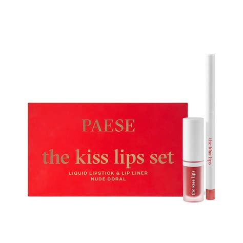 Paese The Kiss Lips Set Nude Coral Oman