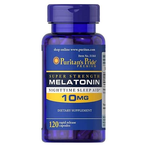 Melatonina 10mg 120 cápsulas Puritan s Pride