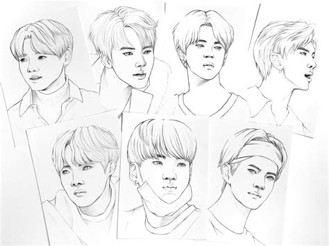 Agregar M S De Bts Para Dibujar A Lapiz Camera Edu Vn