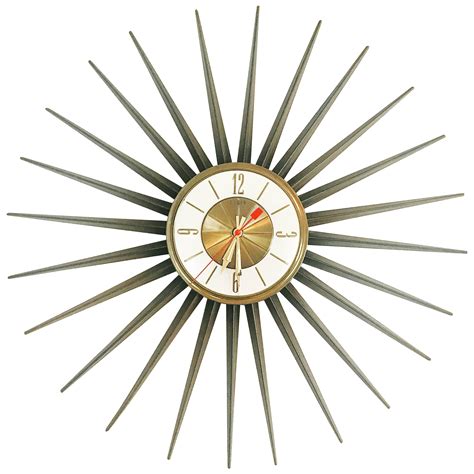 Elgin Sunburst Clock Circa 1950 At 1stDibs Elgin Starburst Clock